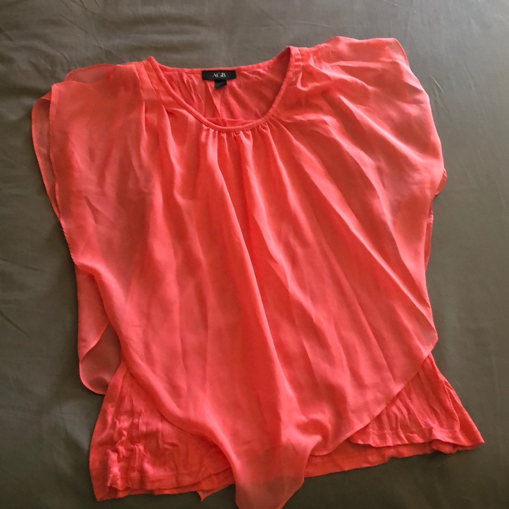 AGB light pink blouse